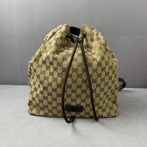 Gucci Brown Monogram Backpack